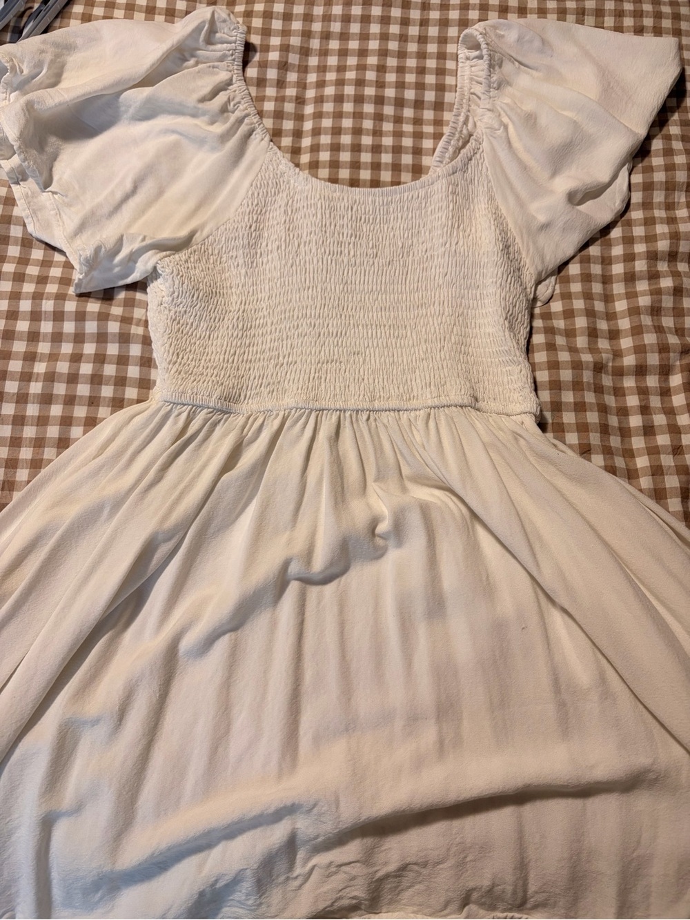 White flowy dress